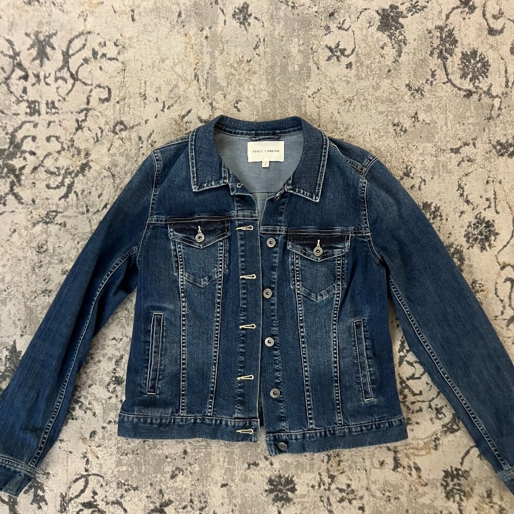 Vince Camuto Dark Wash Denim Jacket, Medium